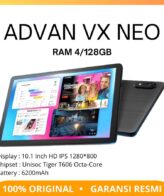 Advan TAB VX NEO 4GB/128GB 10.1”IPS Screen Tablet Android 14 - Black