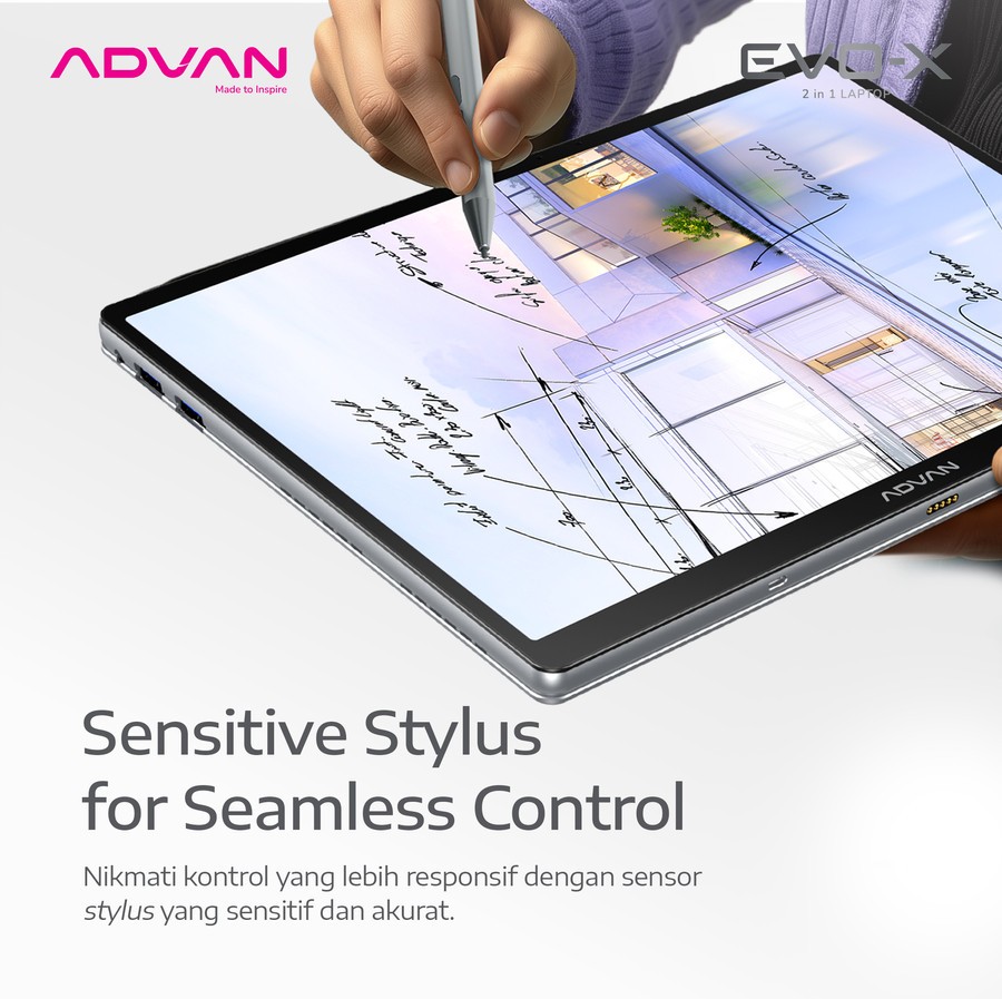 ADVAN EVO X 13 INTEL N100 12GB 512GB SSD W11 13" IPS LEPASAN - Image 5